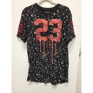 SWITCH Remarkable Mens T-Shirt Size L Black‎ Red 23 Graphic Short Sleeve Tee